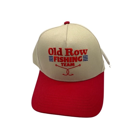 Old Row Other - Old Row Fishing Team Snapback Hat Red & Beige Adjustable